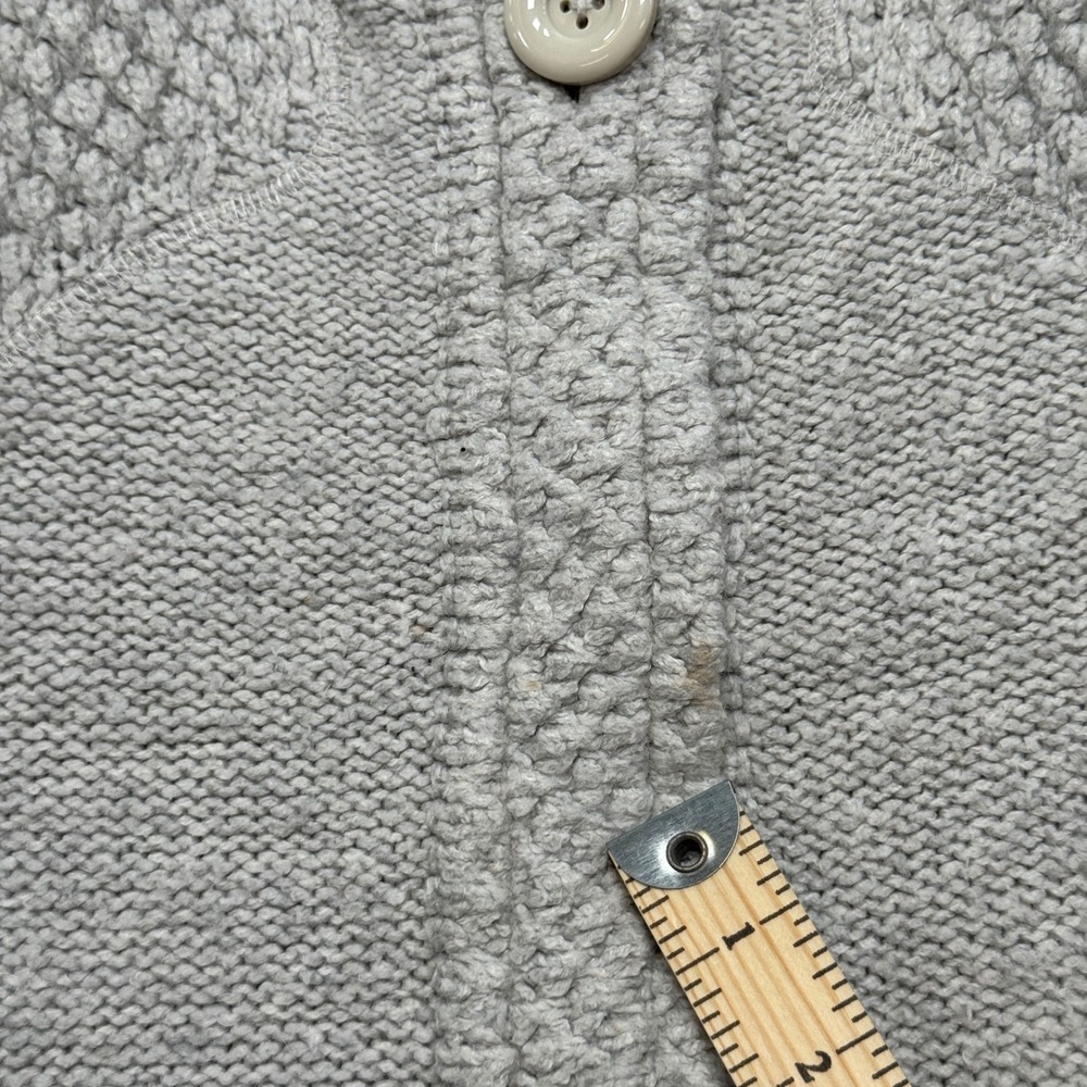 Prana Elsin Sweater Coat Women's Small Gray Textured Knit Button Cardigan Duster - Picture 7 of 8